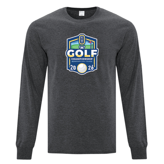 Cotton Long Sleeve - BCSS 1A Golf 2026 - Dark Grey Heather