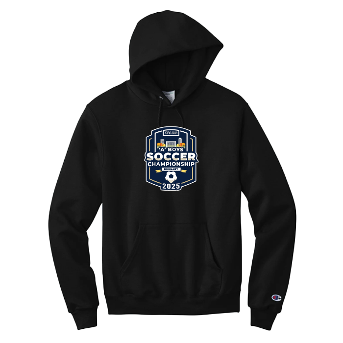 Champion PowerBlend Fleece Hoody - BCSS 1A Boys Soccer 2025 - Black