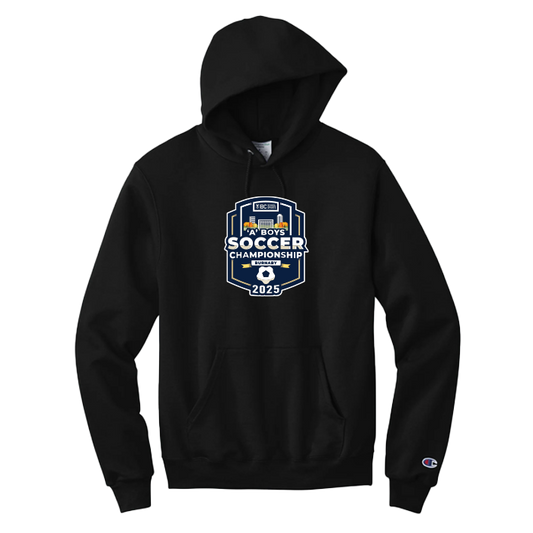 Champion PowerBlend Fleece Hoody - BCSS 1A Boys Soccer 2025 - Black