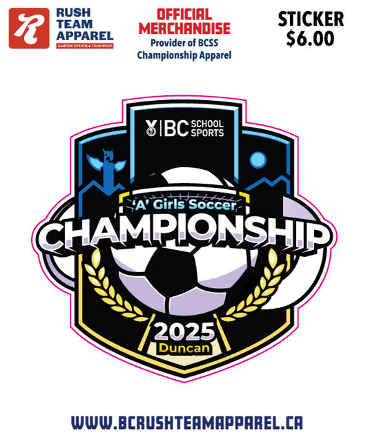 BCSS 1A Girls Soccer 2025 Sticker