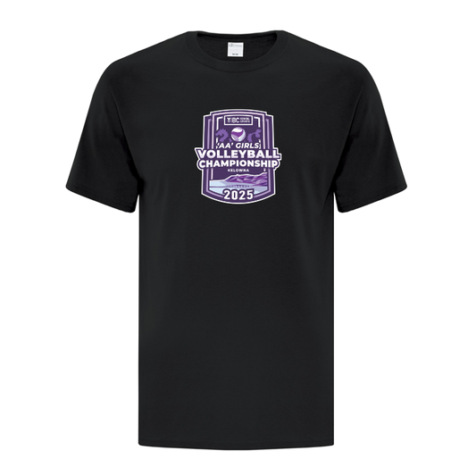 Cotton Short Sleeve - BCSS 2A Girls Volleyball 2025 - Black