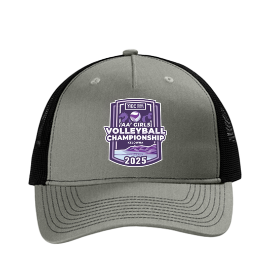 Trucker Hat - BCSS 2A Girls Volleyball 2025 - Grey/Black