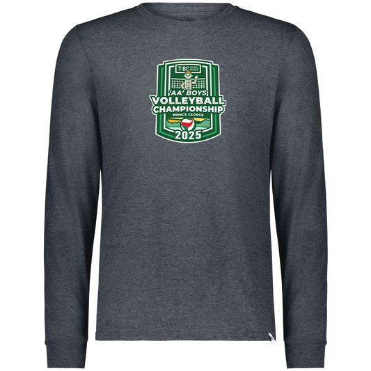 Cotton Long Sleeve - BCSS 2A Boys Volleyball 2025 - Dark Grey Heather