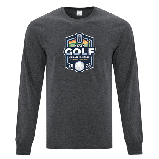 Cotton Long Sleeve - BCSS 2A Golf 2026 - Dark Grey Heather