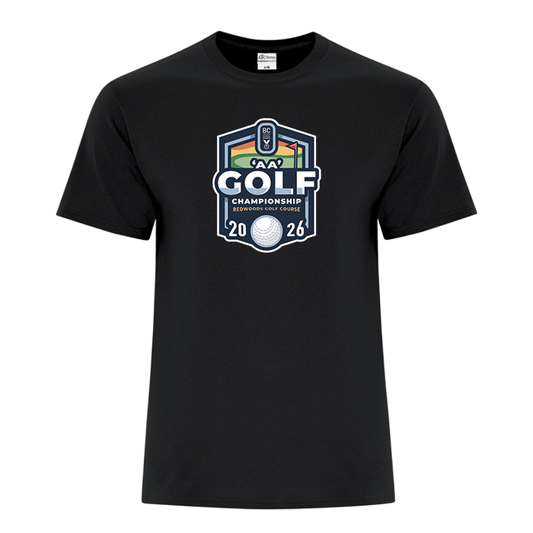 Cotton Short Sleeve - BCSS 2A Golf 2026 - Black