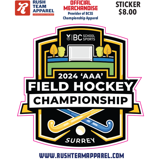 BCSS 3A Field Hockey Sticker