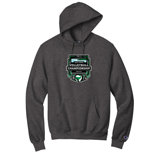 2024 3A Boys Volleyball Champion Hoodie - Dark Grey