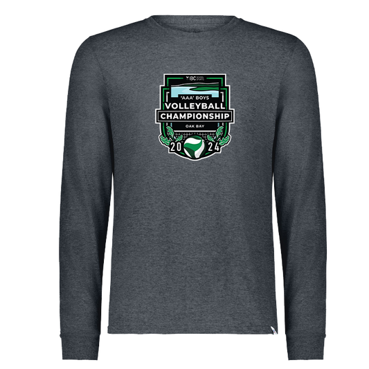 2024 3A Boys Volleyball Long Sleeve - Dark Grey