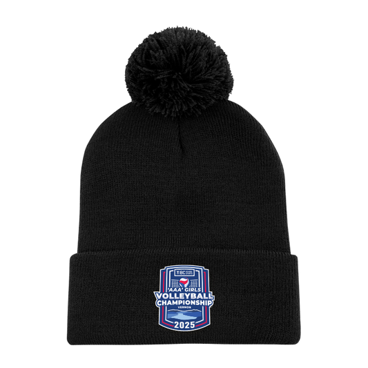 Toque with Pom - BCSS 3A Girls Volleyball 2025 - Black