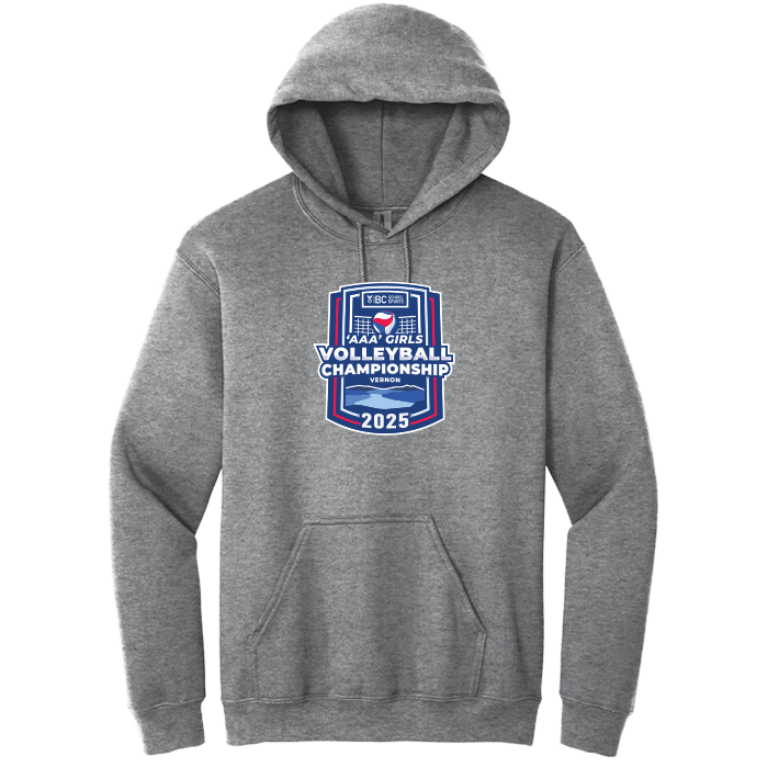 Fleece Hoodie - BCSS 3A Girls Volleyball 2025 - Graphite Heather