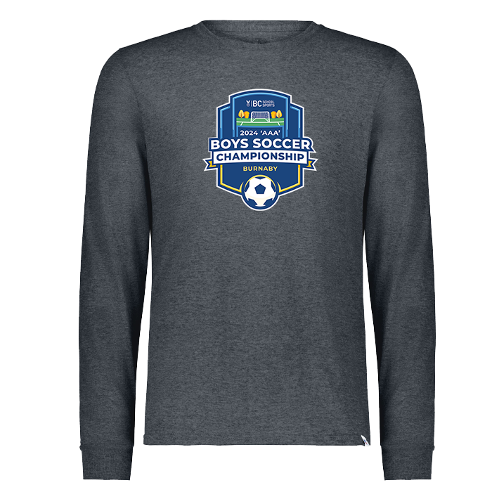 2024 3A Boys Soccer Long Sleeve - Black Heather