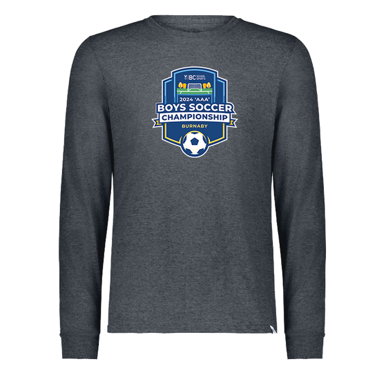 2024 3A Boys Soccer Long Sleeve - Black Heather