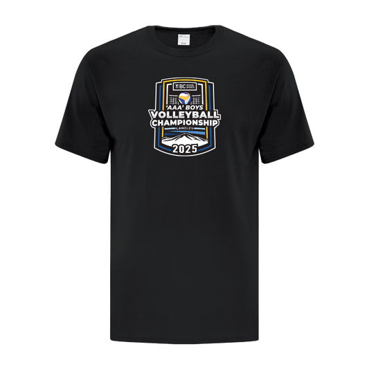 Cotton Short Sleeve - BCSS 3A Boys Volleyball 2025 - Black