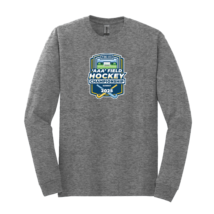 Cotton Long Sleeve - BCSS 3A Field Hockey 2025 - Graphite Heather