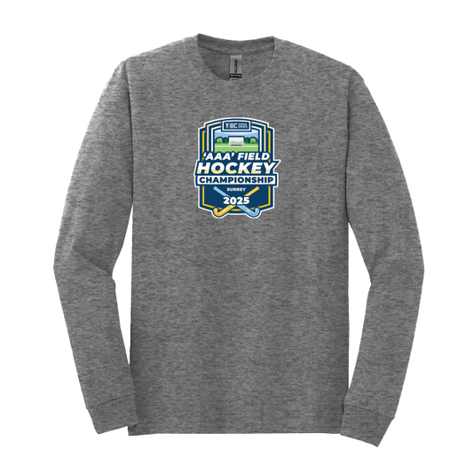 Cotton Long Sleeve - BCSS 3A Field Hockey 2025 - Graphite Heather