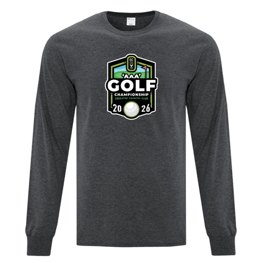 Cotton Long Sleeve - BCSS 3A Golf 2026 - Dark Grey Heather