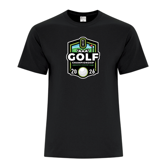 Cotton Short Sleeve - BCSS 3A Golf 2026 - Black
