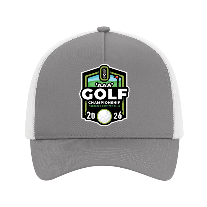 Trucker Hat - BCSS 3A Golf 2026 - Grey/Black