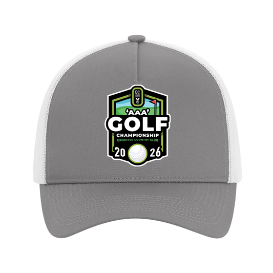 Trucker Hat - BCSS 3A Golf 2026 - Grey/Black