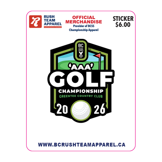Sticker - BCSS 3A Golf 2026