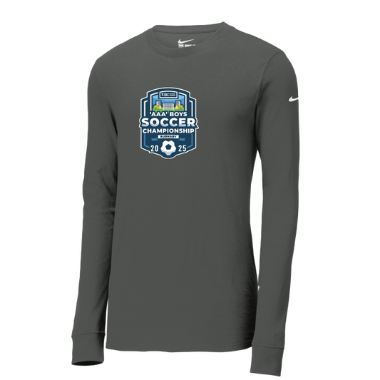 Nike DriFit Long Sleeve T Shirt - 3A Boys Soccer 2025  - Anthracite
