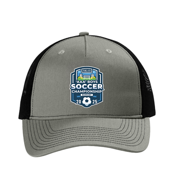 Trucker Cap - 3A Boys Soccer 2025 - Grey/Black