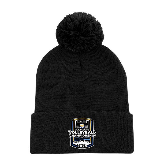 Toque with Pom - BCSS 3A Boys Volleyball 2025 - Black