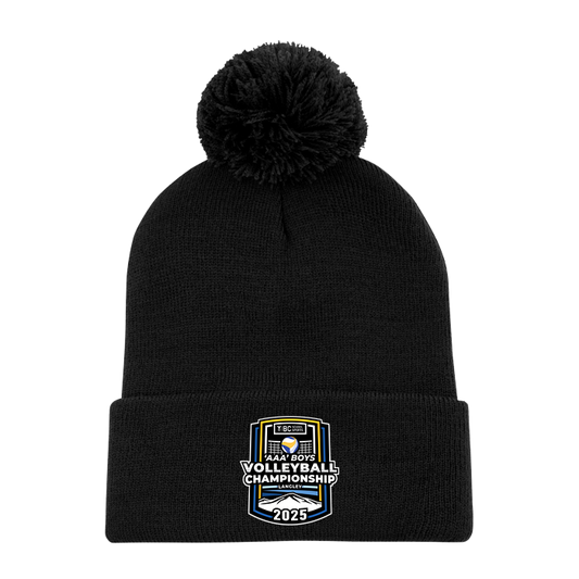 Toque with Pom - BCSS 3A Boys Volleyball 2025 - Black