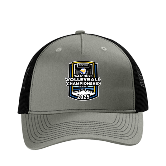 Trucker Hat - BCSS 3A Boys Volleyball 2025 - Grey/Black
