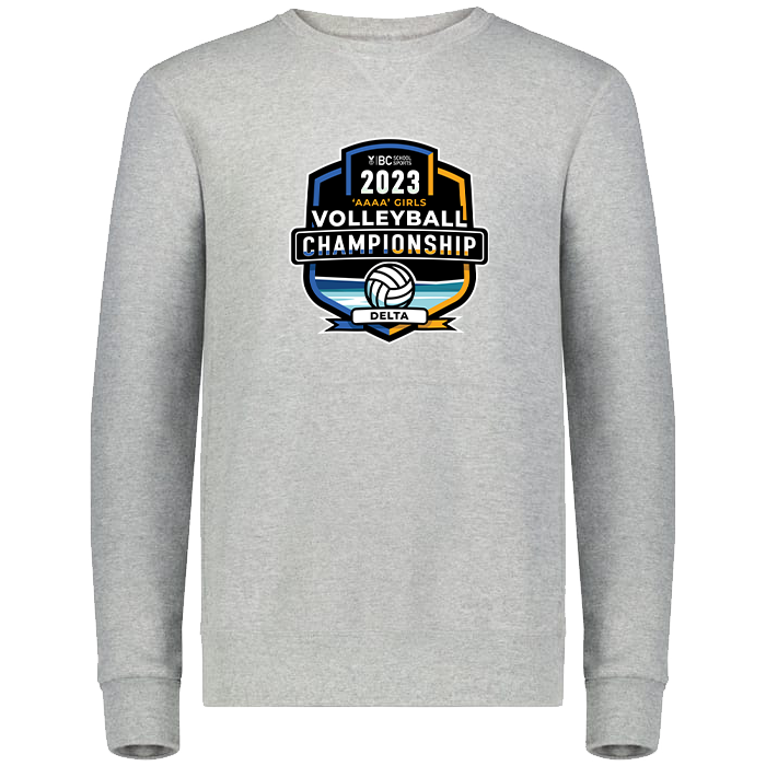 2023 4A Girls Volleyball Crewneck - Platinum Heather