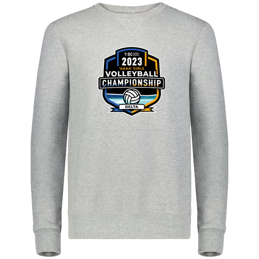 2023 4A Girls Volleyball Crewneck - Platinum Heather