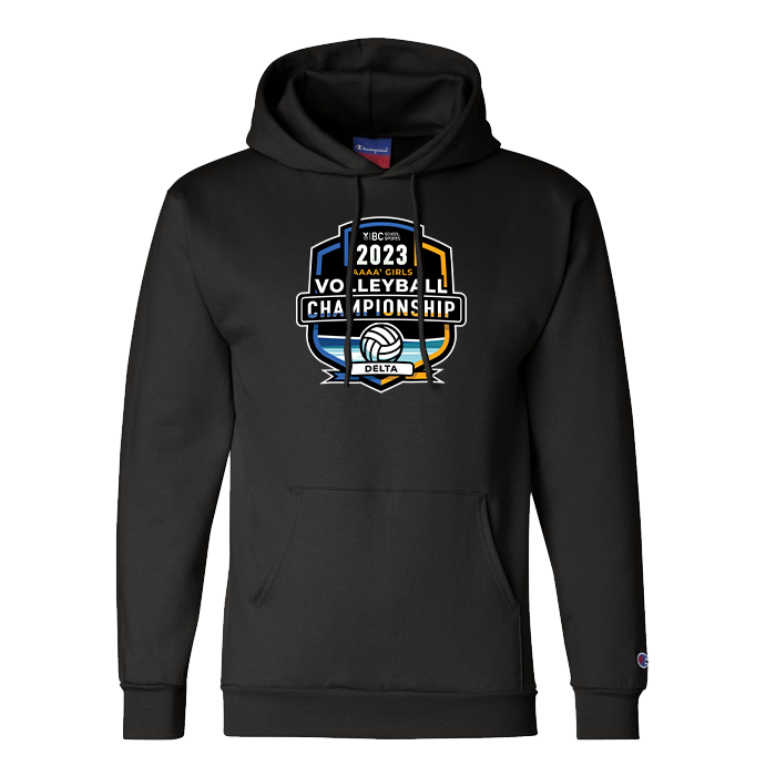 2023 4A Girls Volleyball Champion Hoodie - Black