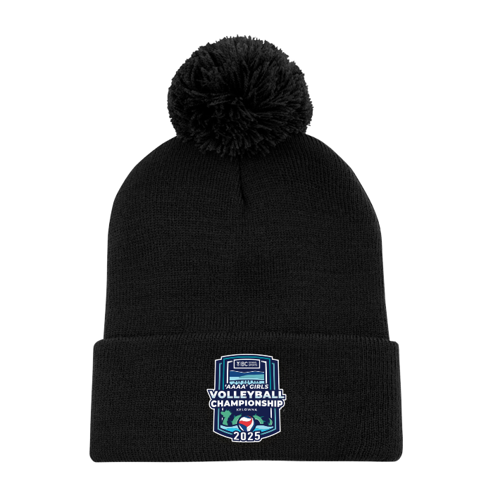 Toque with Pom - BCSS 4A Girls Volleyball 2025 - Black