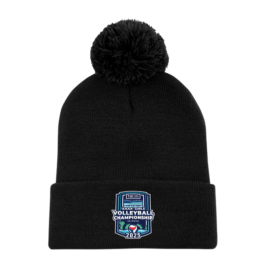 Toque with Pom - BCSS 4A Girls Volleyball 2025 - Black