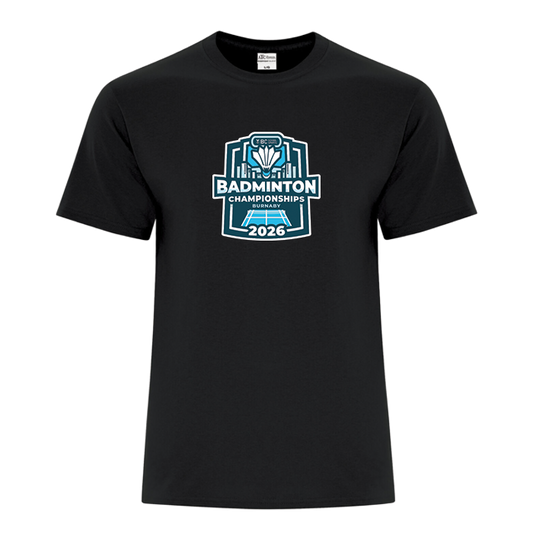 Cotton Short Sleeve - BCSS Badminton 2026 - Black