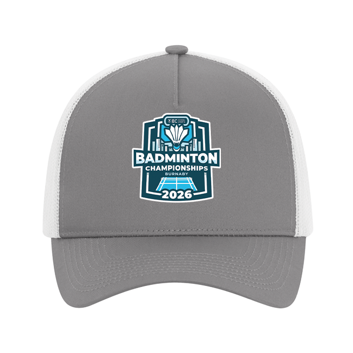 Trucker Hat - BCSS Badminton 2026 - Grey/Black