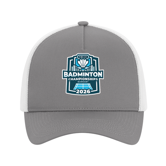 Trucker Hat - BCSS Badminton 2026 - Grey/Black