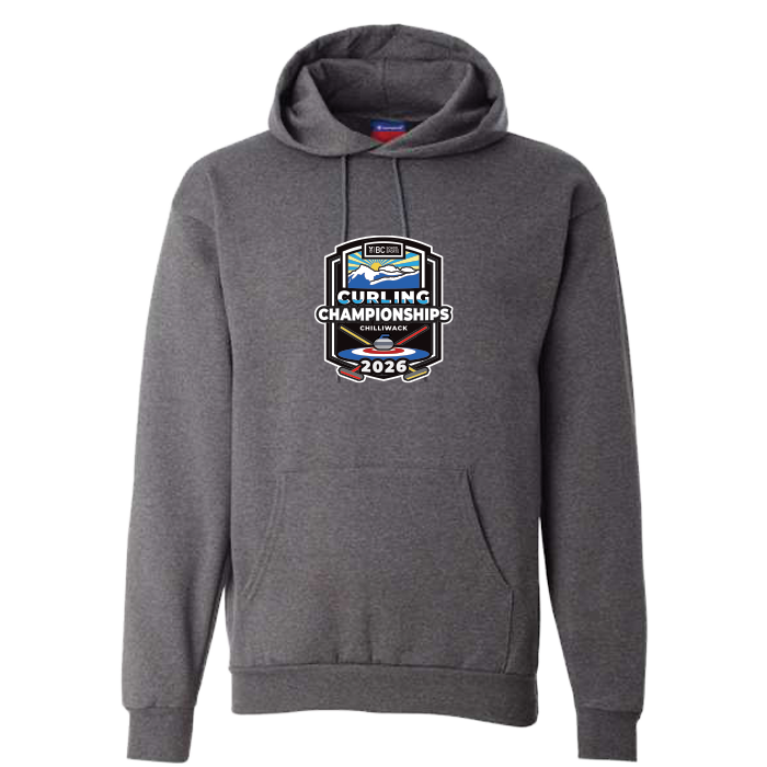 Champion Hoodie - BCSS Curling 2026 - Dark Grey Heather
