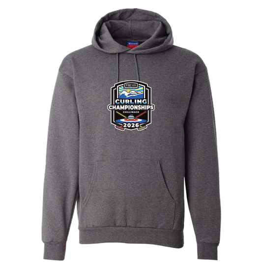 Champion Hoodie - BCSS Curling 2026 - Dark Grey Heather