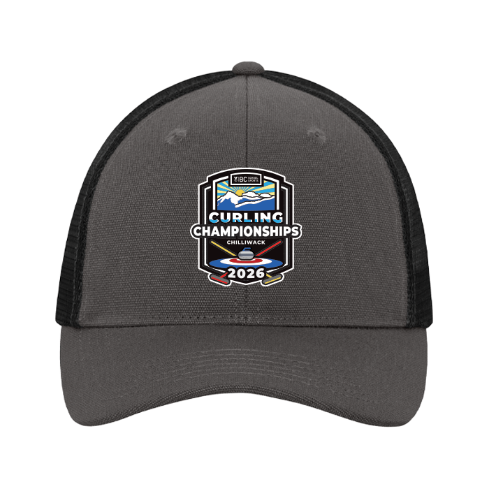 Trucker Hat - BCSS Curling 2026 - Grey/Black