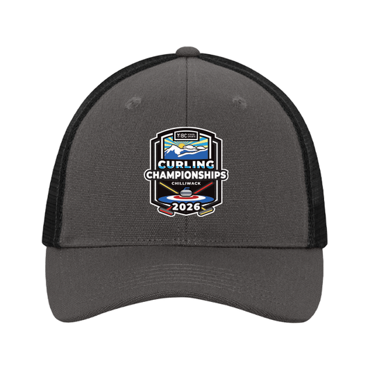 Trucker Hat - BCSS Curling 2026 - Grey/Black