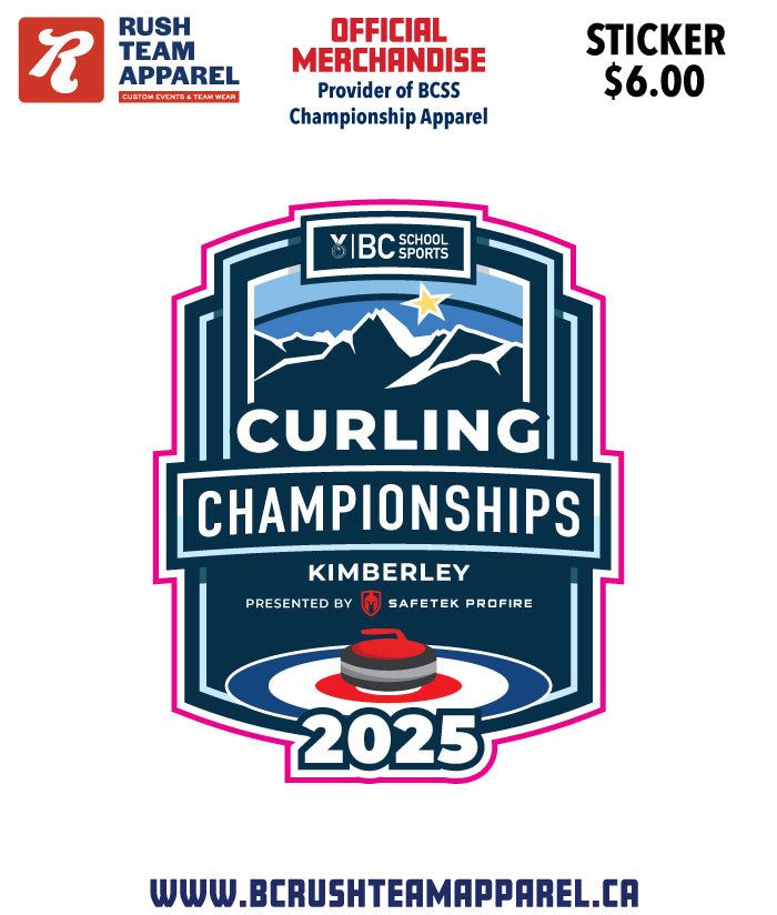 BCSS Curling 2025 Sticker – RushTeamApparel
