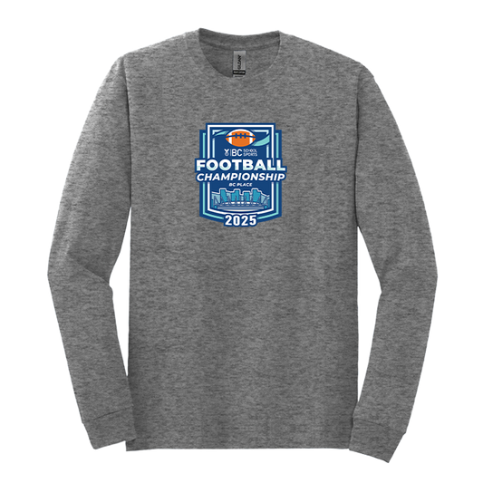 Cotton Long Sleeve - BCSS 2A Boys Football 2025 - Graphite Heather