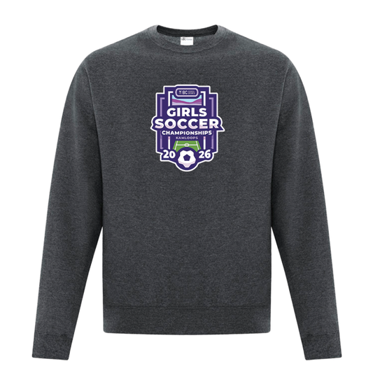 Crewneck - BCSS Girls Soccer 2026 - Dark Heather Grey