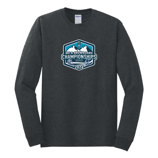 Cotton Long Sleeve - BCSS Ski & Snowboard 2026 - Dark Grey Heather