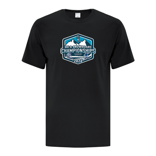 Cotton Short Sleeve - BCSS Ski & Snowboard 2026 - Black