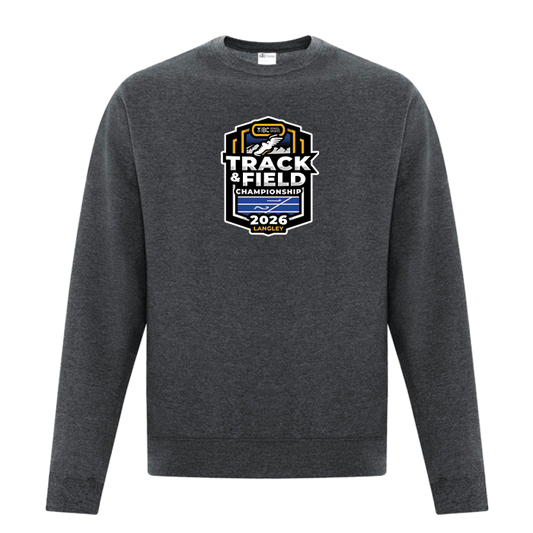 Crewneck - BCSS Track and Field 2026 - Dark Heather Grey