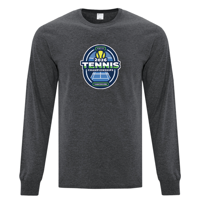 Cotton Long Sleeve - BCSS Tennis 2026 - Dark Grey Heather