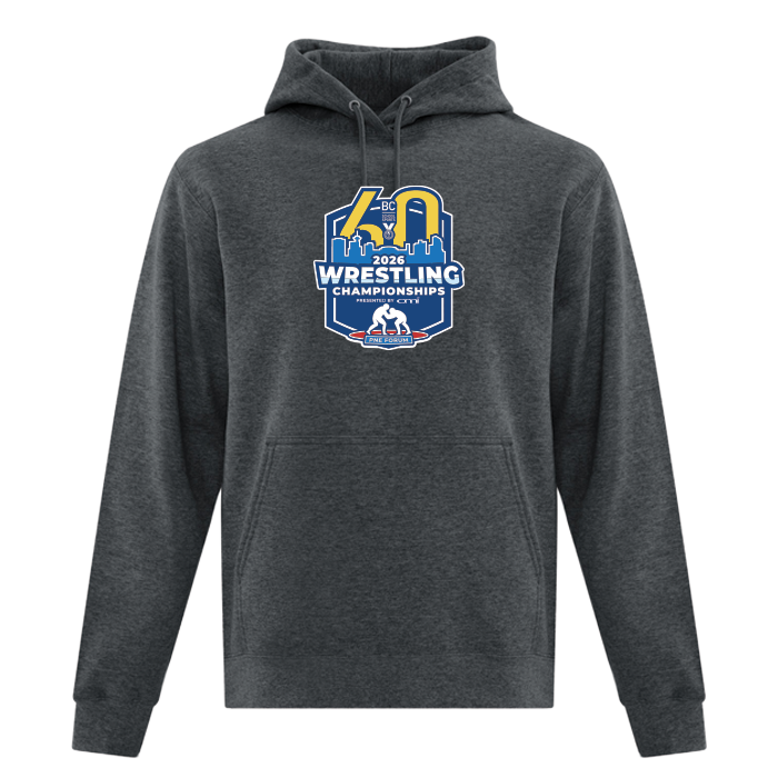 Hoodie - BCSS Wrestling 2026 - Dark Grey Heather