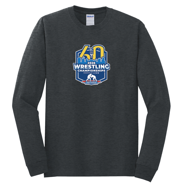 Cotton Long Sleeve - BCSS Wrestling 2026 - Dark Grey Heather